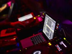 HD DJs at work close-up Stock Footage