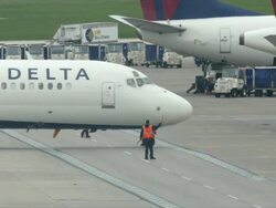 Detroit Metro Airport Ranks 12 in North America Stock Footage