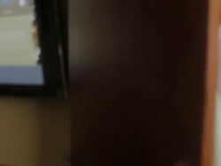 MS Man getting dressed in hotel room / Seattle, WA, United States Stock Footage