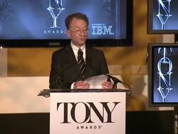 SPEECH - William Ivey Long, Chairman, The American Theatre Wing announces the  Isabelle Stevenson Award for a 'substantial contribution' on behalf of a charity or social service organization will be presented to Larry Kramer Stock Footage