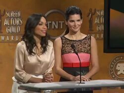 SPEECH: Rosario Dawson and Angie Harmon announce the 17th Annual Screen Actors Guild Awards nominees. (Footage by WireImage Video/GettyImages) Stock Footage