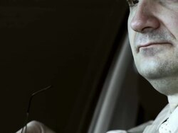 HD: Sadness in Mid Adult Man's Eyes Stock Footage