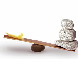 Balancing Feather and Stones Stock Footage