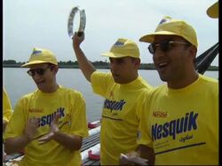 EGYPT: CAIRO: ANNUAL CHARITY RAFT RACE HELD ON THE RIVER NILE News Clip