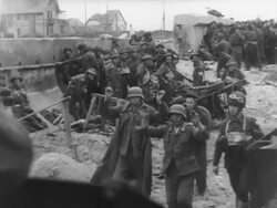 D-Day: prisoners of war Stock Footage