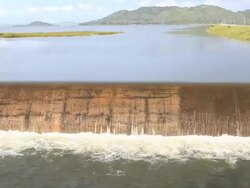 Hydroelectric Power Dam Stock Footage