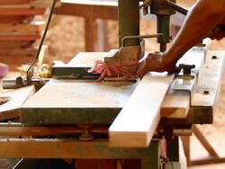 Cutting lumber Stock Footage