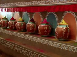 MS PAN Kalash at Durga Puja celebration / Kolkata, West Bengal, India Stock Footage