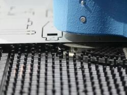 HD:CNC Cutting machine metal and stainless part Stock Footage