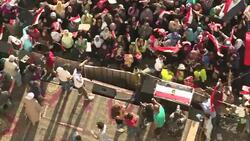 CLEAN : Anti Morsi protesters mass in Tahrir Squar News Clip