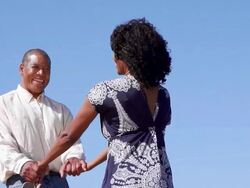 Happy Afro American Couple Stock Footage