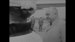 CAN535 PRESIDENT TITO OF YUGOSLAVIA ARRIVES IN PRAGUE News Clip
