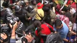 Hundreds of disabled people scuffle with police in protest over govt support News Clip