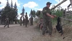 CLEAN : Kurdish fighters train at a camp in northeastern Syria News Clip
