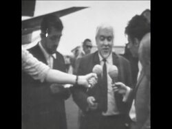 SYND 17 7 67 FIRST PLANELOAD OF TOURISTS FROM THE BELGIAN CONGO ARRIVE IN BRUSSELS Instructional Video