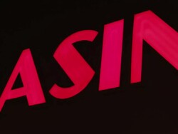 Casino sign - pan Stock Footage