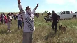 CLEAN : USA: Native Americans protest against a pipeline project News Clip
