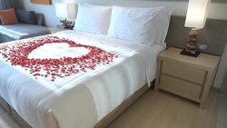 Pillow on bed Stock Footage