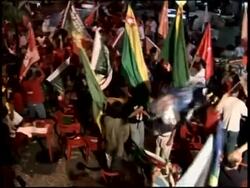 Brazilians celebrating Lula's victory in Rio de Janiero News Clip