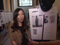 INTERVIEW: Jennifer Park of Funktional on what she is most excited about at the Gen Art Fresh Faces In Fashion Presented By Moroccanoil at Los Angeles CA. Stock Footage