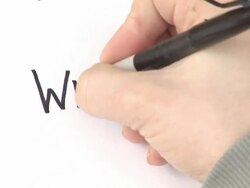 Somebody Handwriting \Where?\ - HD Stock Footage