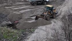 Earthworks construction Stock Footage