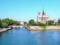 Time lapse : Notre Dame de Paris, France Stock Footage