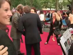 Ben Cross, Alice Krige, Nigel Havers at The Great British Premiere of Chariots of Fire at Leicester Square on July 10, 2012 in London, England (Footage by WireImage Video/Getty Images) Stock Footage