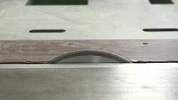 Turned off the power of the cutting machine Stock Footage