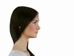 Profile portraits morph transition Stock Footage