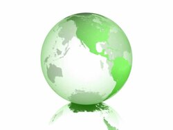 Earth 01 Green Spinning Business Vectorized Stock Footage