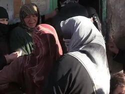 Bread Queues at Bakery Stock Footage