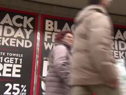 Black Friday sales scenes in the UK News Clip