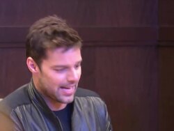 Ricky Martin at the Ricky Martin Signs Copies Of His New Book 'Me' at Los Angeles CA. (Footage by WireImage Video/GettyImages) Stock Footage