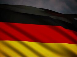 Memorial flag of Germany Stock Footage