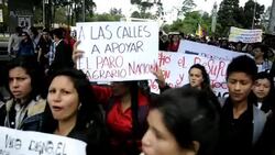 CLEAN : Colombia farm protests reach Bogota News Clip