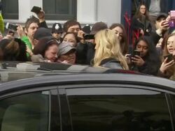 Band Aid 30 Recording Ellie Goulding Arrival News Clip
