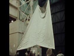 SYND 23 5 73 REPLACEMENT FOR DAMAGED SKYLAB SHIELD News Clip