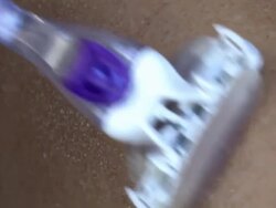 Dry skin, woman shaves Stock Footage