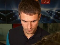 Interview: Aaron Ramsey (Arsenal) Stock Footage