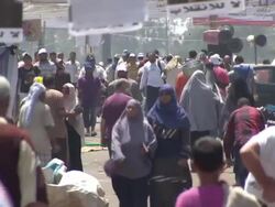 People In The Rabaa Protest Camp News Clip