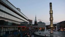 Stockholm City Center Stock Footage