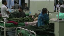 CLEAN : Hospitals in Nepal overwhelmed with quake victims News Clip