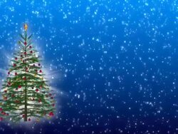 Christmas tree #10 HD blue Stock Footage