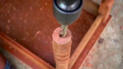 Carpenter Drill Wood Stock Footage