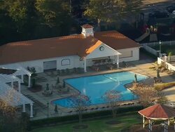 MS AERIAL View of pinehurst resort / North Carolina, United States Stock Footage