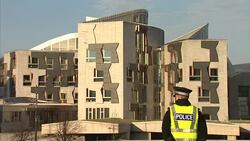 Holyrood Parliament Building Exteriors News Clip