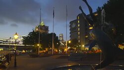 Tower Bridge in London at sunset. Stock Footage