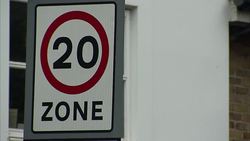 20 Zone Road Traffic Sign News Clip