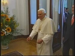 Benedict meets president News Clip